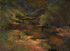 Clear Creek Contemplation  . . . . . . . . . 5x7 Oil  . . . . . . . . .  SOLD