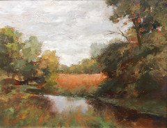 Gray Day in Midway   . . . . . . . . .  11x14 Oil  . . . . . . . . .  SOLD