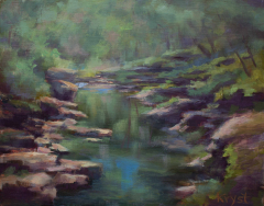 Raven Run Reflections   . . . . . . . . .  8x10 Oil. . . . . . . . . .  SOLD