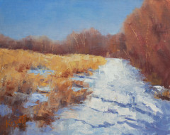 Shawnee Run Snowfall . . . . . . . . . 8x10 Oil  . . . . . . . . .  SOLD