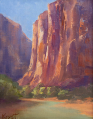 Straight Arrow Canyon   . . . . . . . . .  8x10 Oil  . . . . . . . . .  SOLD