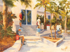 The Library   . . . . . . . . .  9x12 Oil  . . . . . . . . .  SOLD