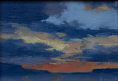 Ephraim Sunset . . . . . . . . . 5x7 Oil  . . . . . . . . .  SOLD