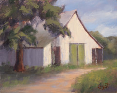 Light on Barn . . . . . . . . . 8x10 Oil