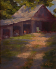 Nearing the Barn . . . . . . . . .  10x8 Oil