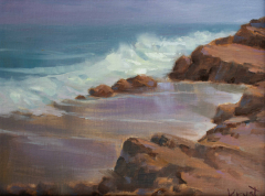Surf at Blowing Rocks   . . . . . . . . .  9x12 Oil