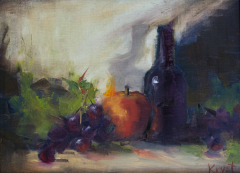 Fruit with Bottle   . . . . . . . . .  9x12 Oil