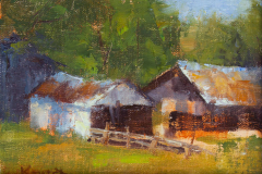 Barns near Beth's Place   . . . . . . . . . 5x7 Oil