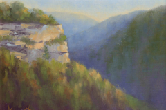 Looking Out From Sky Bridge   . . . . . . . . .  9x12 Oil