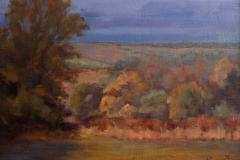 Storm Over West Lot   . . . . . . . . .  9x12 Oil